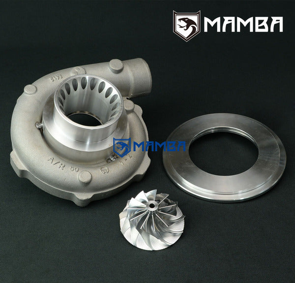 Mamba Garrett 3” A/R.50 GT3071R Ball Bearing Turbocharger Cover + Wheel + Seal Plate