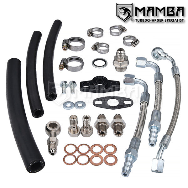 Mamba Turbocharger Oil Water Line For Suzuki Swift/SX4/Vitara K10C 1.0T w/ 1.4L TD02L11 Turbocharger
