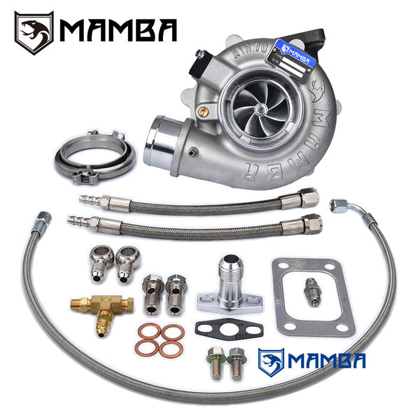 Mamba GEN II G25 7+7 3" A/R.70 GTX3071R Ball Bearing Turbocharger + .73 T3 V-Band EWG
