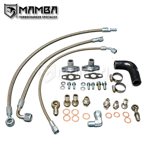 Mamba Ford Focus III ST 2L Ecoboost Turbocharger oil water line for ATP GTX2867R GTX30R