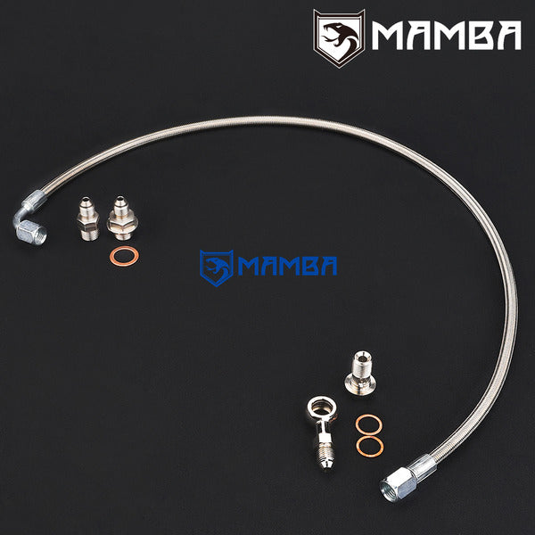 Mamba Turbocharger Oil Feed line For Nissan SR20DET S13 S14 S15 w/ Borgwarner S200 S300 S400