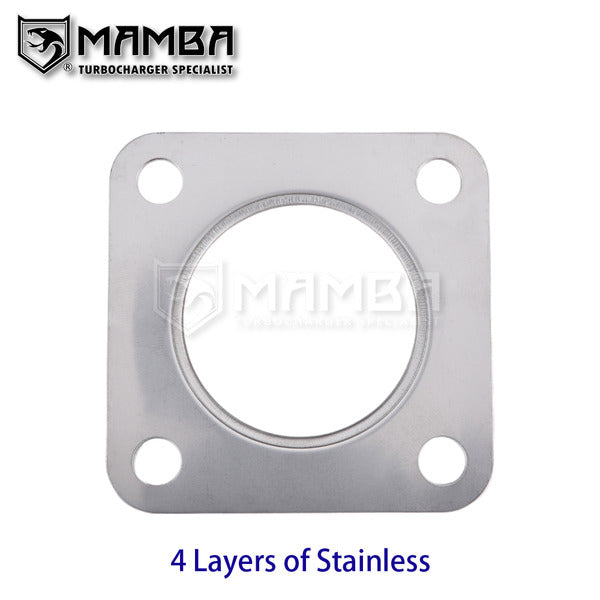 Mamba IHI RHF4 RHF5 RHB5 ISUZU FORD Turbocharger Turbine Inlet Gasket 57x57mm (4 Layers