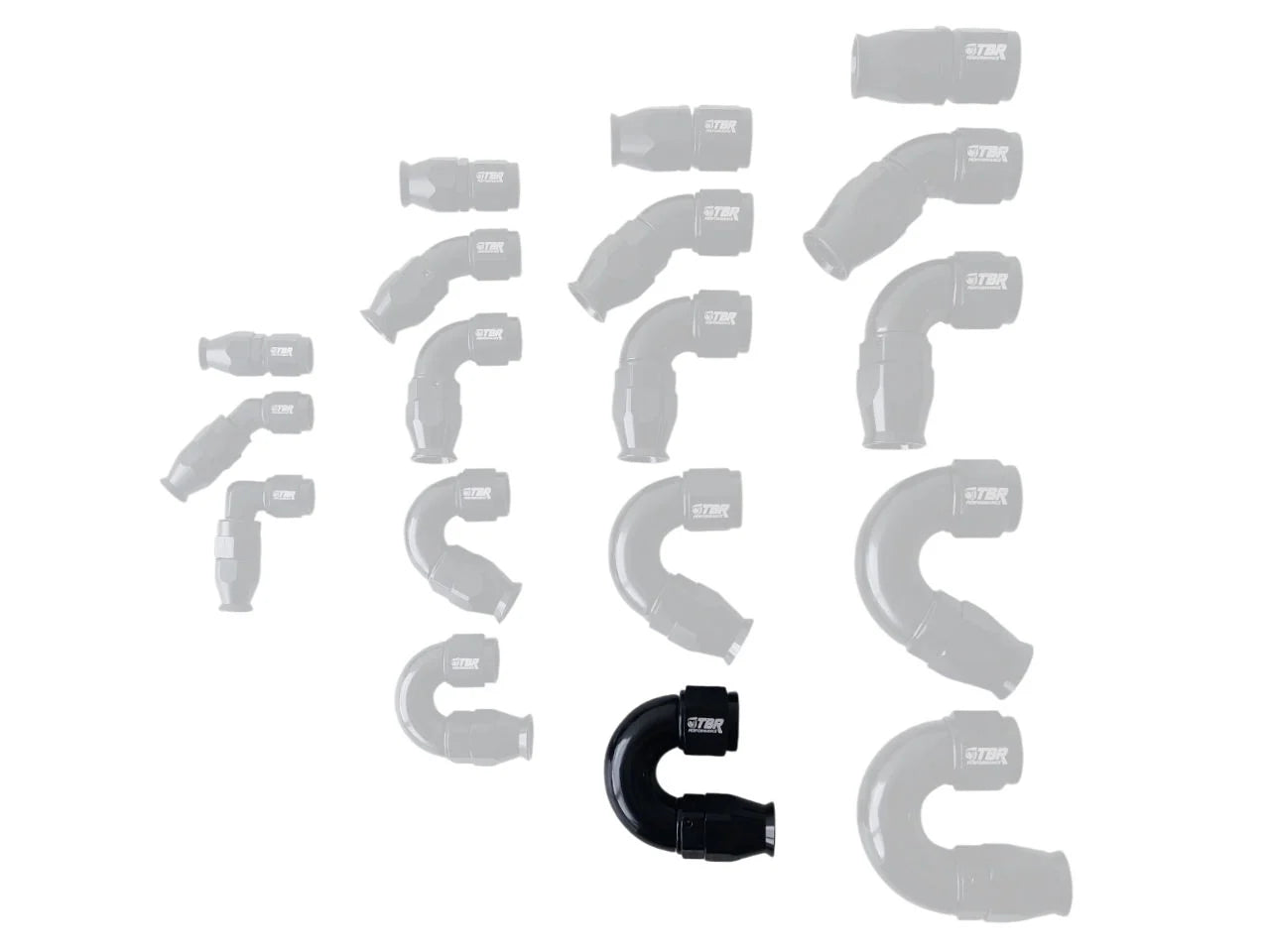 AN8 PTFE Full Flow Fittings - TBR Performance