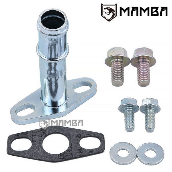 Mamba 5/8~ 11/16 Turbocharger Oil Return Drain T Pipe For Subaru IHI VF8 VF9 VF10 VF11 (17cm)