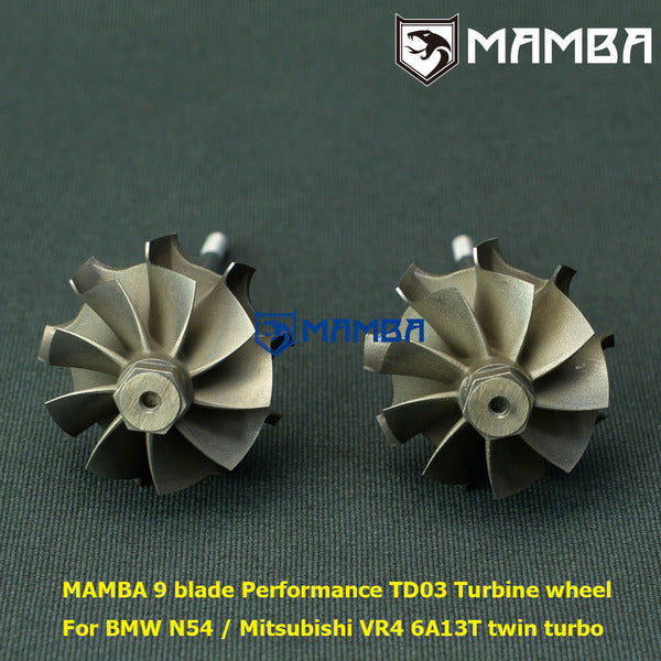 Mamba BMW N54 335i 535i TDO3 9 Blade High Flow Upgrade Turbine Wheel (2 Pcs)