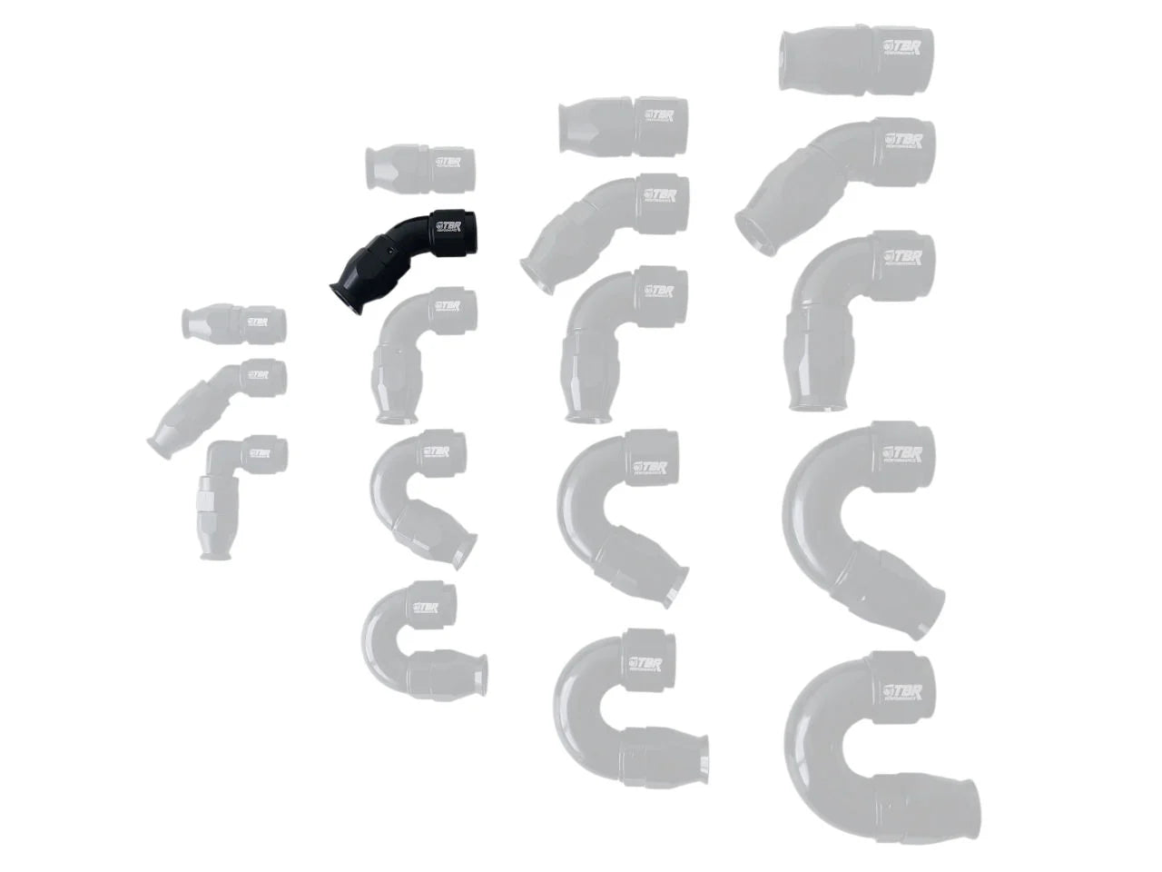 AN6 PTFE Full Flow Fittings - TBR Performance
