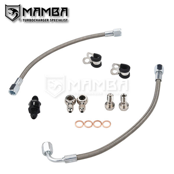 Mamba Turbo Oil Feed Line + Filter For TOYOTA Land Cruiser 70 1VD-FTV 4.5L V8 GTA2359V