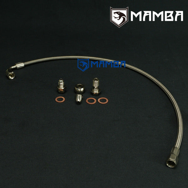 Mamba Turbocharger Oil Feed Line for Nissan Skyline RB20DET RB25DET RB30 Stock Turbocharger