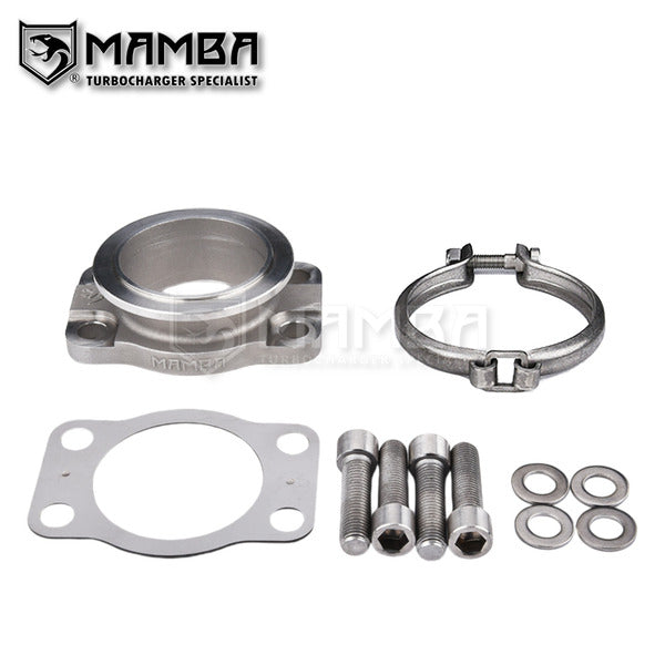 Mamba SS304 Turbo Header Flange Adapter AUDI Porsche K26 to V-Band Garrett G25 G30 G35