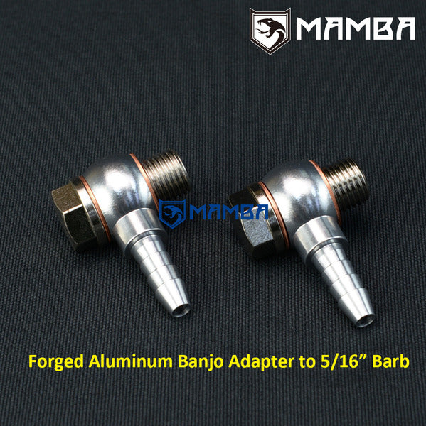 Mamba Turbocharger Water Banjo Bolt Pipe Kit M14x1.5 to 8mm Barb (Fit 5/16"~3/8" Hose)