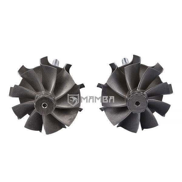 Mamba Pair Turbocharger 9 Blade Turbine Wheel For BorgWarner B03G (49/55/Forward + Reverse)