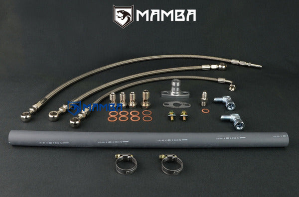 Mamba Turbocharger Oil & Water Line Kit For Nissan RD28 Patrol Safari w/ TD04L-13T-5