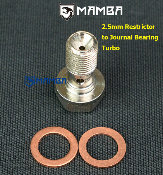 Mamba Turbocharger Oil Feed Banjo Bolt For BMW 318 tds E36 Garrett GT1544S / Prevent Smoke