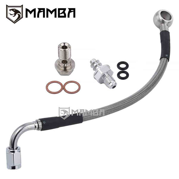 Mamba PTFE Turbocharger oil feed line Fits 11~21 GM Cruze Sonic Trax Encore 25198546