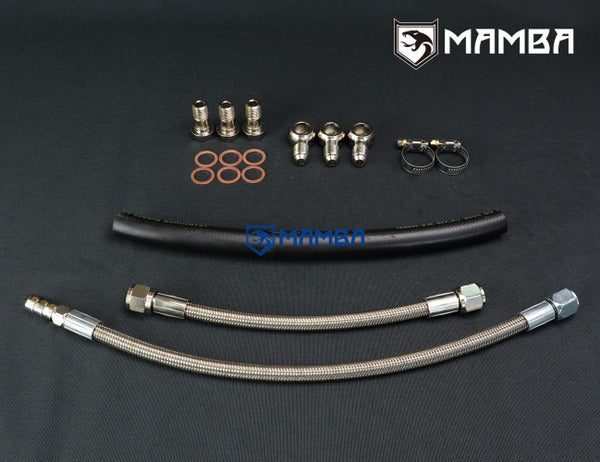 Mamba Turbocharger Water Line Kit For Top Mount AUDI VW EA113 EA888 w/ GT28R GT30R