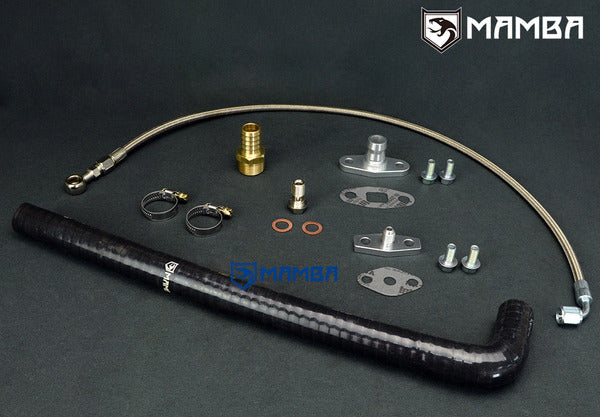 Mamba Turbocharger Oil Feed & Return Line Kit For Nissan SD33T 3.3 Patrol Hitachi HT15-B