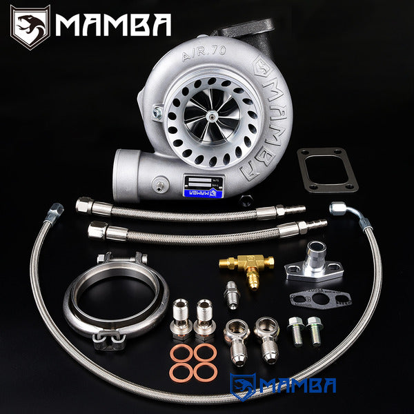 Mamba 7+7 4" A/R.70 Bullet AS Ball Bearing Turbocharger GTX3584R .73 T3 V-Band