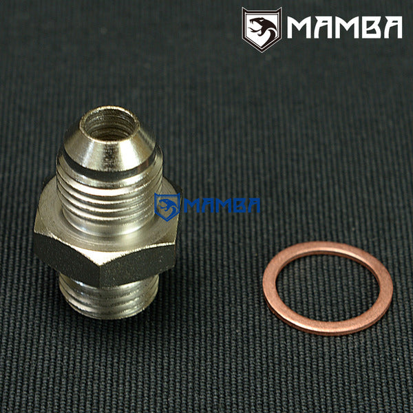 Mamba Adapter fitting kit 6AN to M14x1.5 for Mitsubishi TD05 TD06 Turbocharger coolant