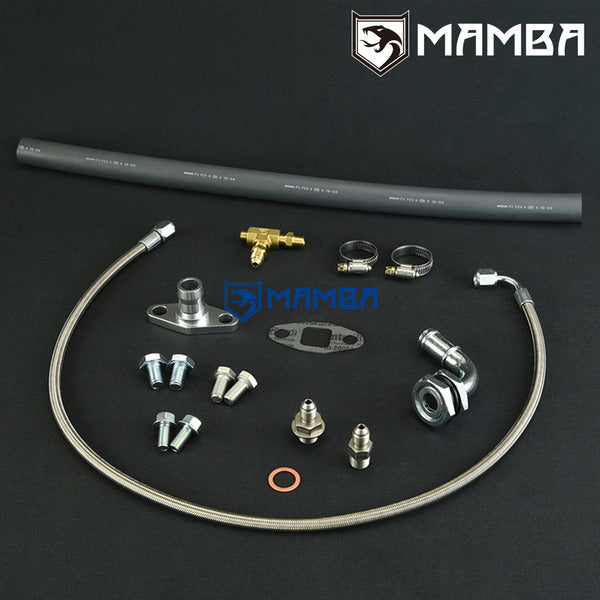 Mamba Universal Turbocharger Oil Feed & Return Line For Borg Warner S200 S300 S400