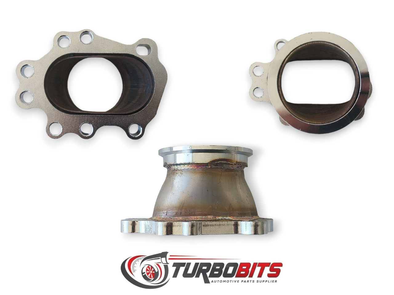 Adaptador de tubo de descarga T25 T28 GT25 GT28 8 pernos a banda en V