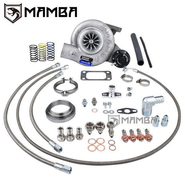 Mamba GTX Turbocharger Top Mount For Nissan TD42 GQ 3" Non Anti TD05H-18G 6cm T3 V-Band