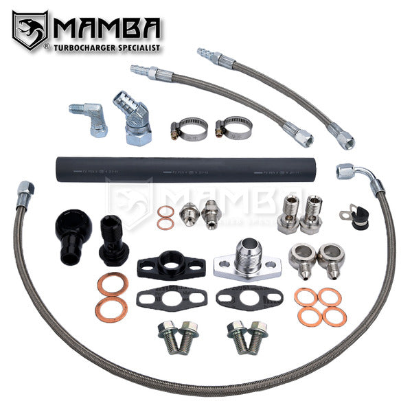 Mamba MAZDASPEED 3 6 CX-7 Garrett GT28R GT30R ball bearing Turbo Oil & Water Line Kit