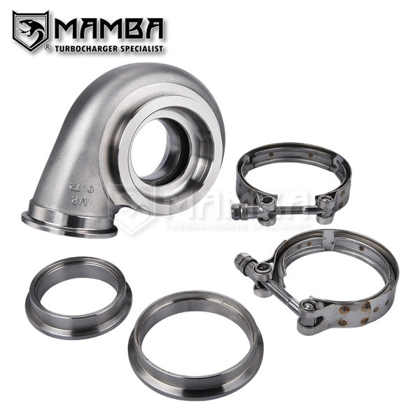 Mamba D5S Turbine Housing Fit Garrett G25-550 G25-660 A/R.72 EWG Dual V-Band (49/54)