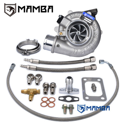 Mamba GEN II G25 7+7 3" A/R.70 GTX3071R Ball Bearing Turbocharger + .82 T3 V-Band EWG