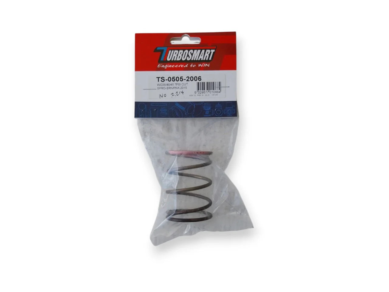 Turbosmart Gen4 IWG/WG38/40/45/50L 7PSI Outer Spring - Brown / Pink × 1 TS-0505-2006