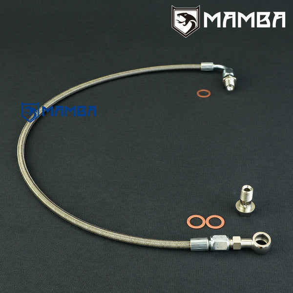 Mamba 65cm Turbocharger Oil Feed Line For TOYOTA 3SGTE 7MGTE Top Mount w/ HKS 2835 3037 3540