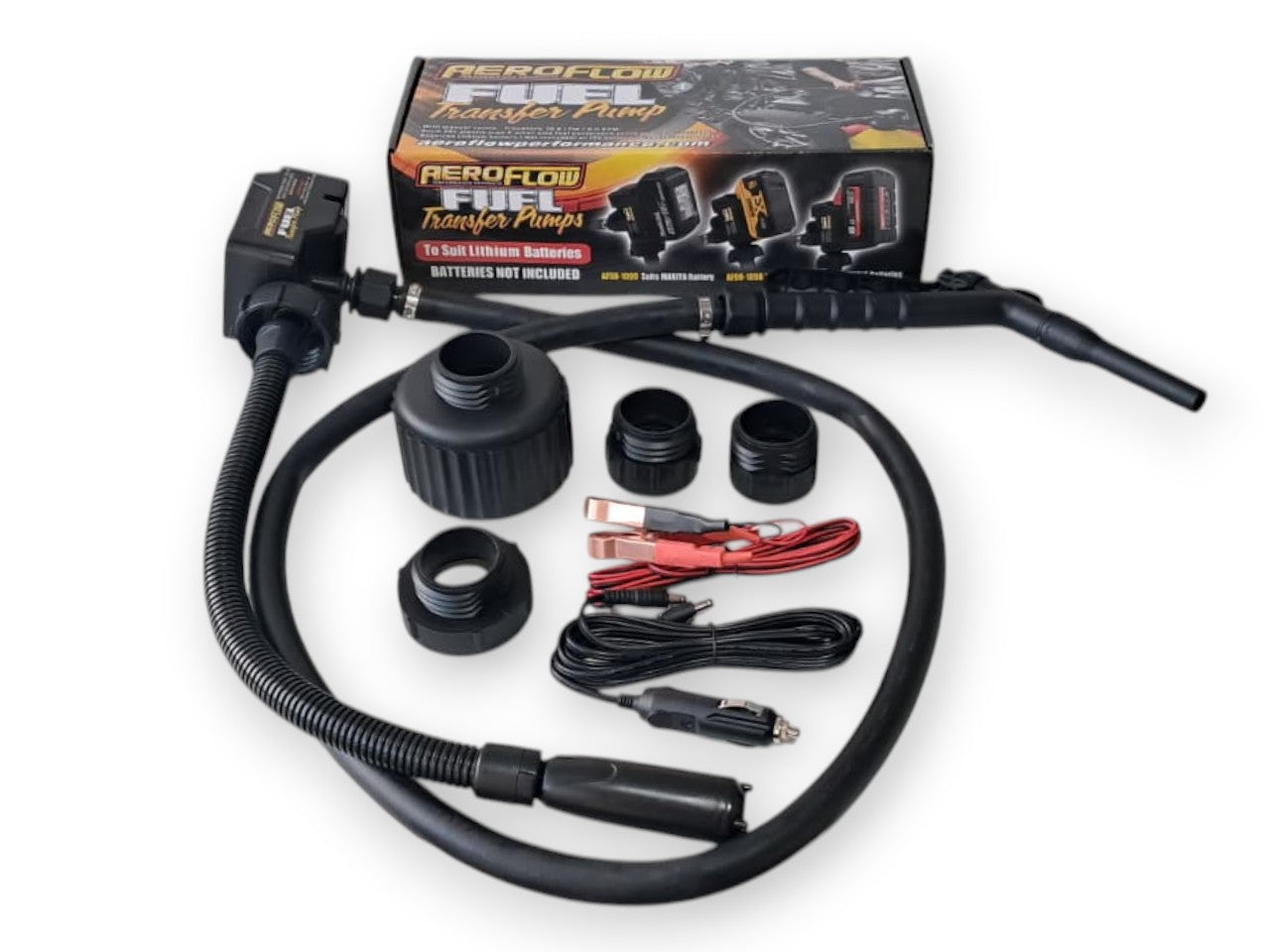 Aeroflow Fluid Transfer Pump for Makita Lithium Battery Suits 20L Jug. Manual Trigger Nozzle. 18.9 L/min Max Flow Rate