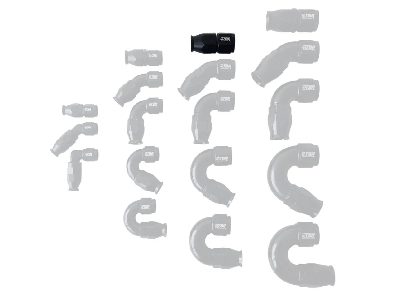 AN8 PTFE Full Flow Fittings - TBR Performance