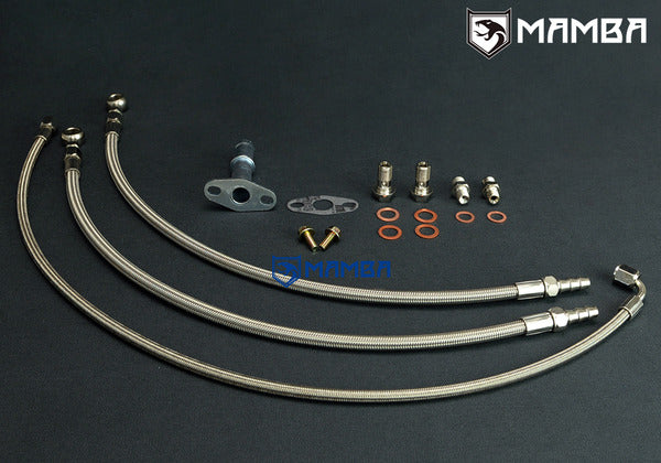 Mamba MAZDA MIATA MX-5 323 GTX w/ IHI RHB5 VI58 Turbocharger oil & water line kit