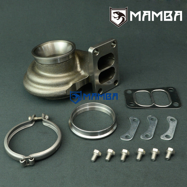 Mamba Turbocharger Turbine Housing Garrett GT30R 55/60mm A/R .89 Twin Scroll T3 V-band