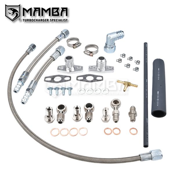 Mamba Turbocharger Oil & Water Line Kit Mitsubishi 4G15T Colt CZT Ralliart R TF035HM