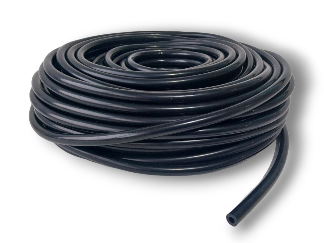6mm Silicone vacuum line in Black - sold by the meter