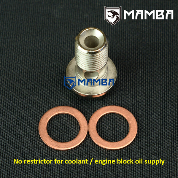 Mamba Turbocharger Engine Block Oil Supply Banjo Bolt For Nissan RB20DET RB25DET RB30