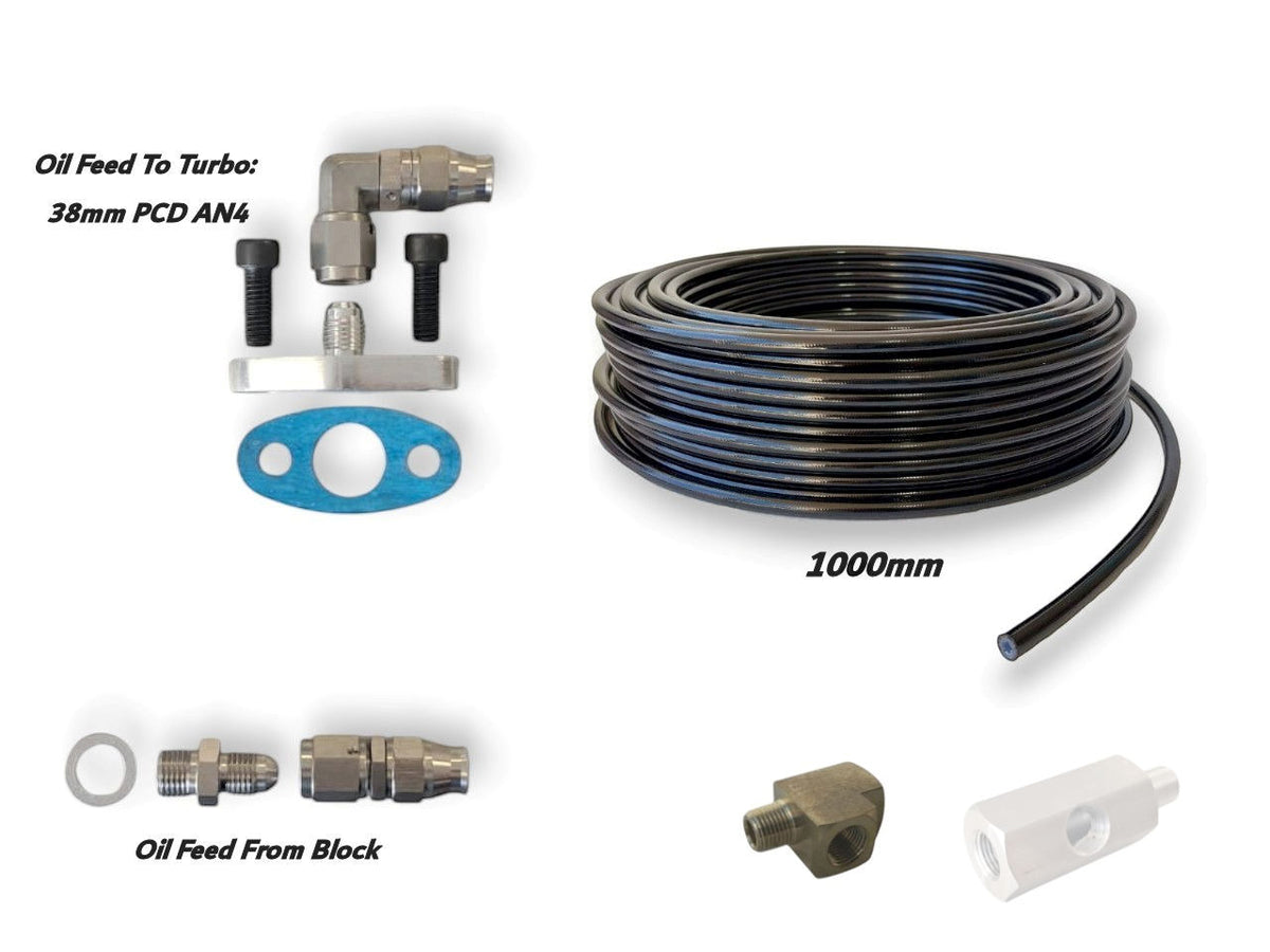 Universal Turbo Oil Feed Kit - Select Options Needed