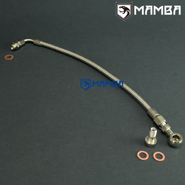 Mamba Turbocharger Oil Feed Line Kit For Nissan RD28 Patrol with stock Garrett TB25