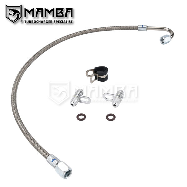Mamba PTFE Turbocharger Oil Line PIpe For A2700900677 17~19 Infiniti QX30 2L 15192-HG00B