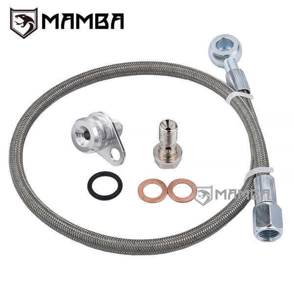 Mamba PTFE 07~16 Audi A4 A5 Q5 Q7 S5 3.0L TDI Turbocharger Oil Feed Line 059145771AA BV50-054