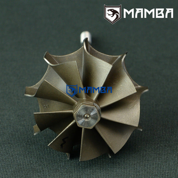 Mamba 9 Blade High Flow Performance Turbocharger Turbine Shaft Wheel Garrett TA34 (54.4/65)