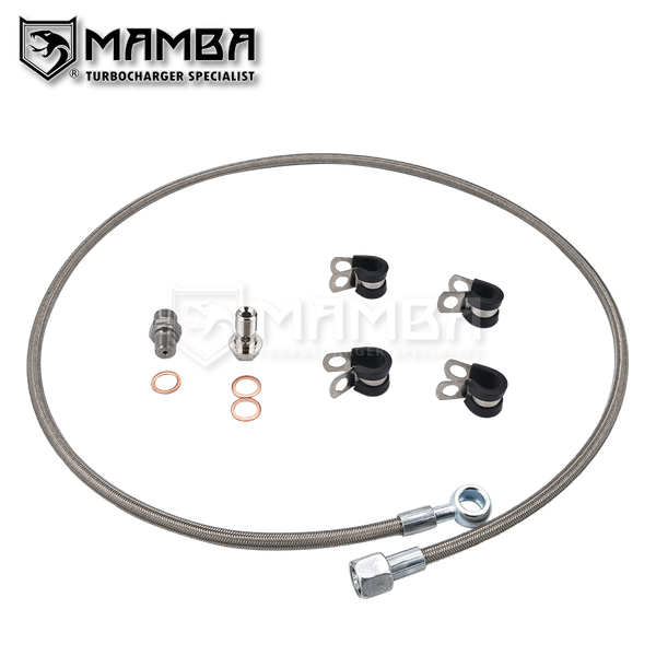 Mamba AUDI VW SKODA 1.8T Turbocharger Oil Feed Line kit 06B145771N 53039880029 AEB APU ARK