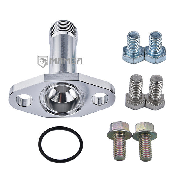Mamba 85mm 10AN Billet Turbocharger Oil Drain Flange Adapter (2"/50.8mm Bolt- Bolt) TW