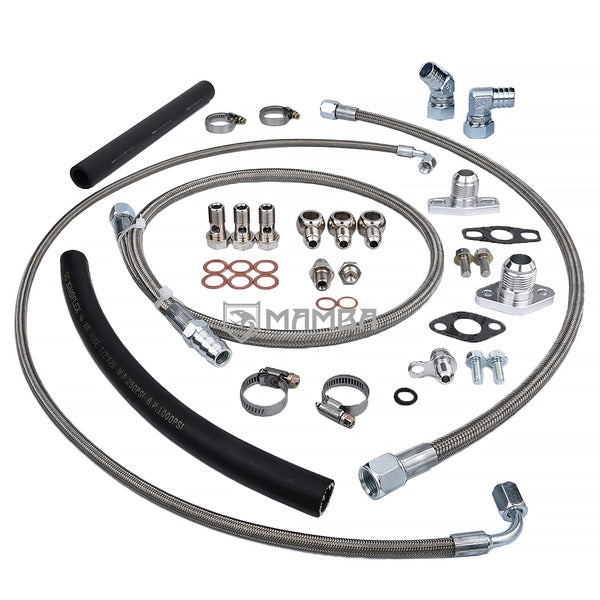 Mamba Turbocharger & Water Line Kit Top Mount AUDI VW EA113 EA888 w/ GT28R GT30R