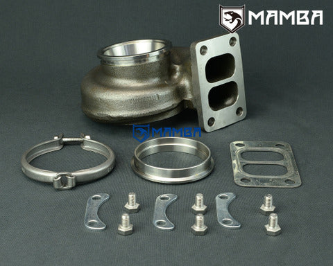 Mamba Turbocharger Turbine Housing Garrett GT30R 55/60mm .83 Twin Scroll T3 V-Band /Ni-Resist