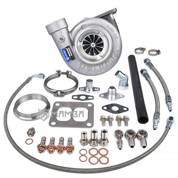 Mamba 4" GTX3576RS Ball Bearing Turbocharger & .86 T4 Twin Scroll For TOYOTA 1JZ 2JZ