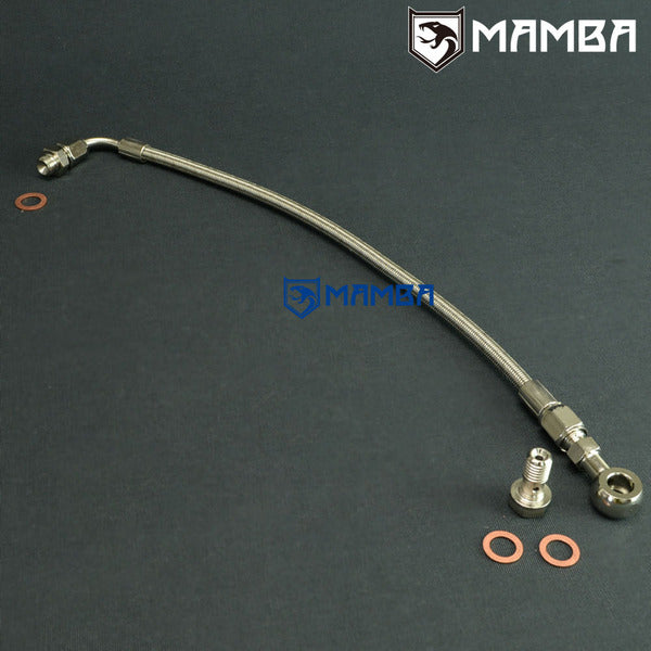 Mamba Turbocharger Oil Feed Line Kit For Nissan Patrol TD42 GU GT28R 1.0mm Restrictor