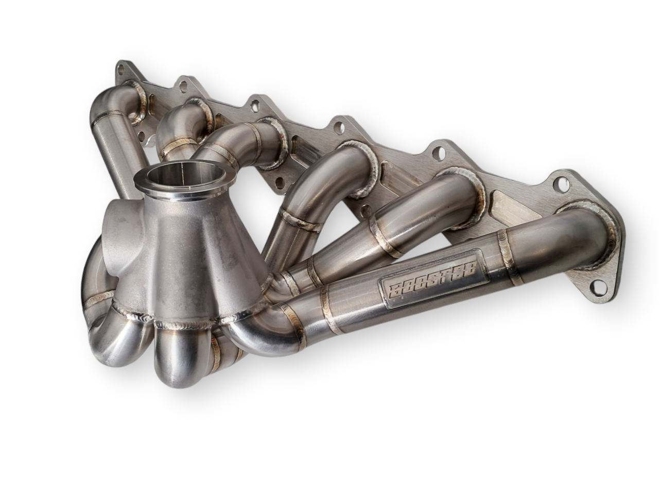 Aeroflow Boosted Ford Barra V-Band Turbo Stainless Steel Manifold - Suits G35 Turbochargers