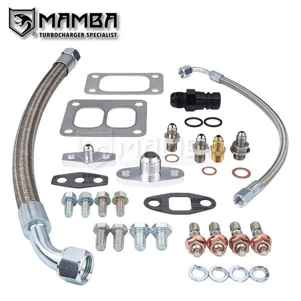 Mamba S300/S400/HX35 Turbocharger Installation Kit For 07-18 Ram 6.7L Cummins Diesel US